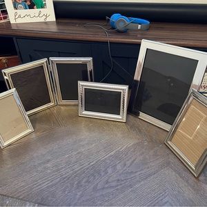 Sterling silver plated picture frames